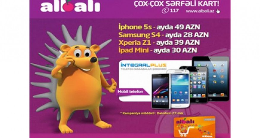 ALBALIdan hər kəsə dəbli telefon - sərfəli qiymətə ALBALIdan hər kəsə dəbli telefon - sərfəli qiymətə