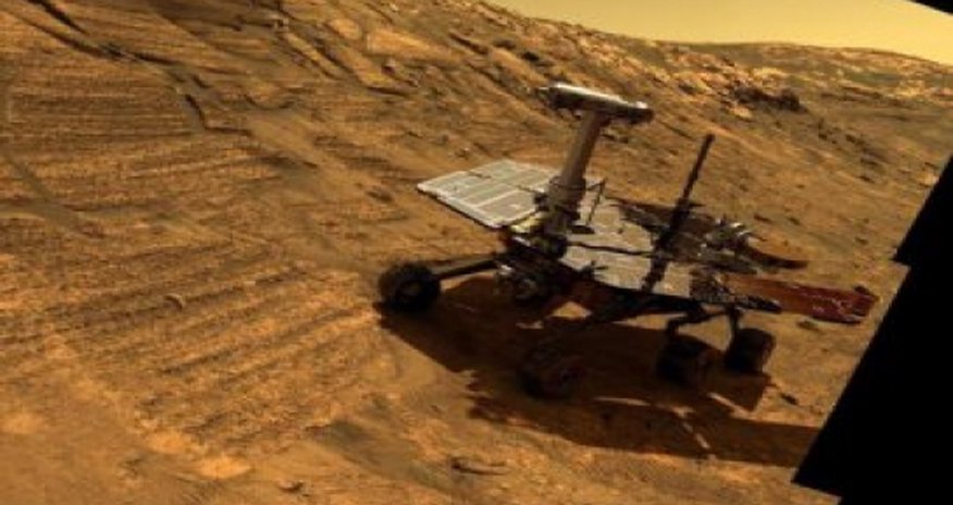 Рядом с марсоходом Opportunity появился странный камень -ФОТО Рядом с марсоходом Opportunity появился странный камень -ФОТО