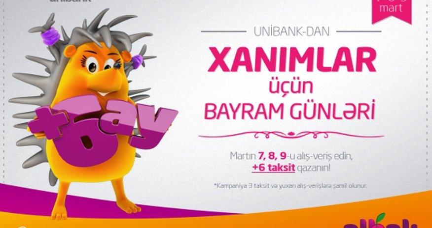 Xanımlar üçün 3 gün bayram Xanımlar üçün 3 gün bayram