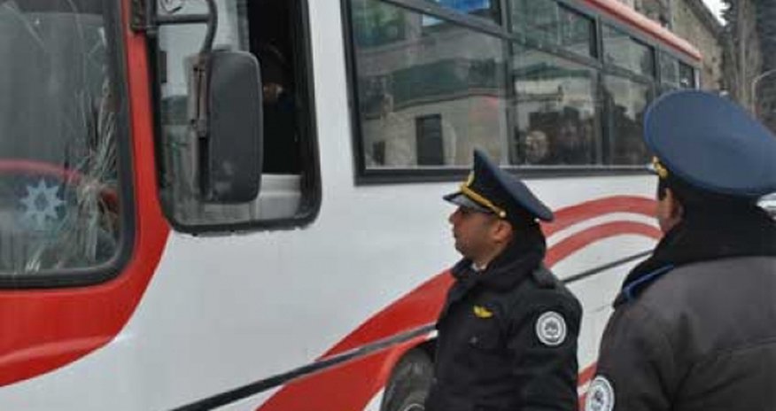 Bakıda avtobus sürücülərinə qarşı reyd Bakıda avtobus sürücülərinə qarşı reyd