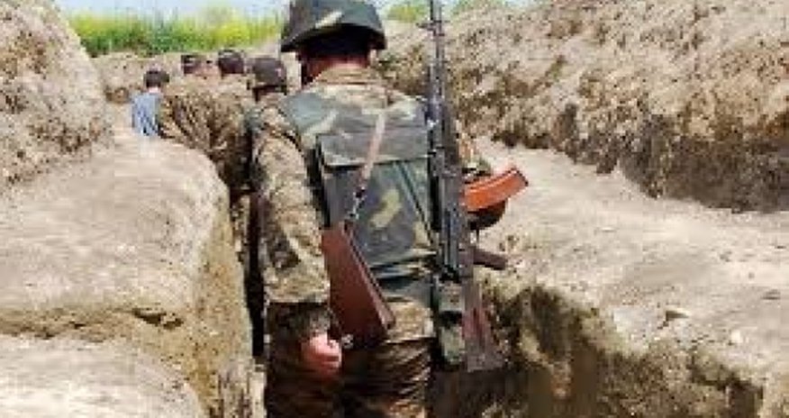 Azeri woman injured by Armenian fire Azeri woman injured by Armenian fire