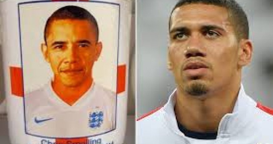 Chris Smalling is mistaken for US President Barack Obama Chris Smalling is mistaken for US President Barack Obama