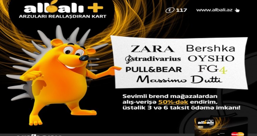 Yalnız ALBALI PLUS-la möhtəşəm kampaniya Yalnız ALBALI PLUS-la möhtəşəm kampaniya