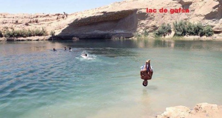 Mysterious oasis appears in Tunisian desert - PHOTO Mysterious oasis appears in Tunisian desert - PHOTO