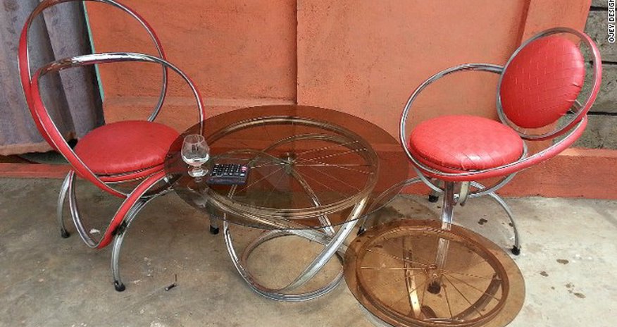 Craftsmen turn bicycles into stylish furniture - PHOTO Craftsmen turn bicycles into stylish furniture - PHOTO