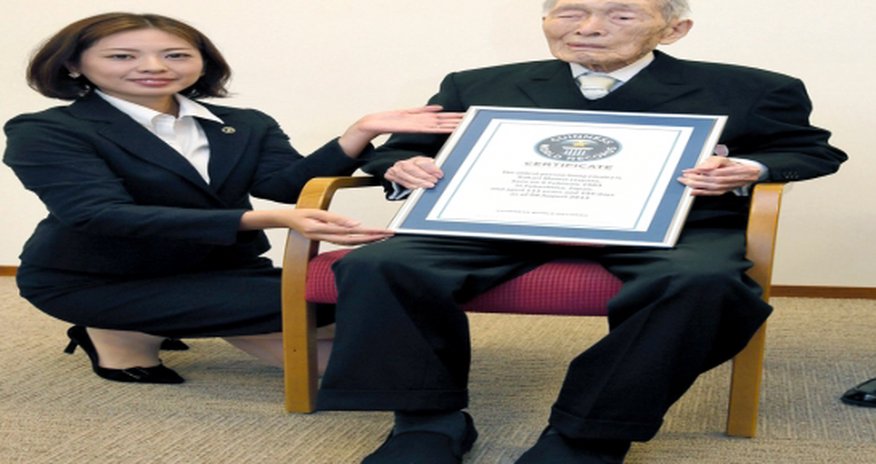 Japanese teacher becomes world's oldest man at 111 Japanese teacher becomes world's oldest man at 111