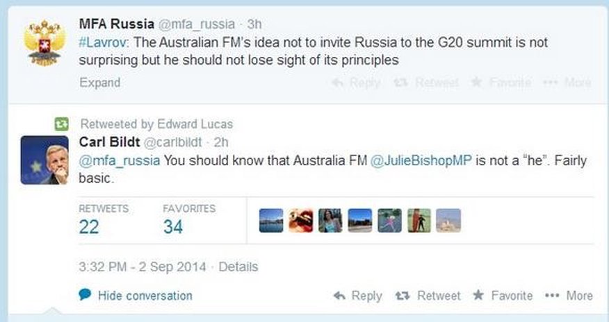 Lavrov "Tvitter"də biabır oldu - FOTOLAR Lavrov "Tvitter"də biabır oldu - FOTOLAR