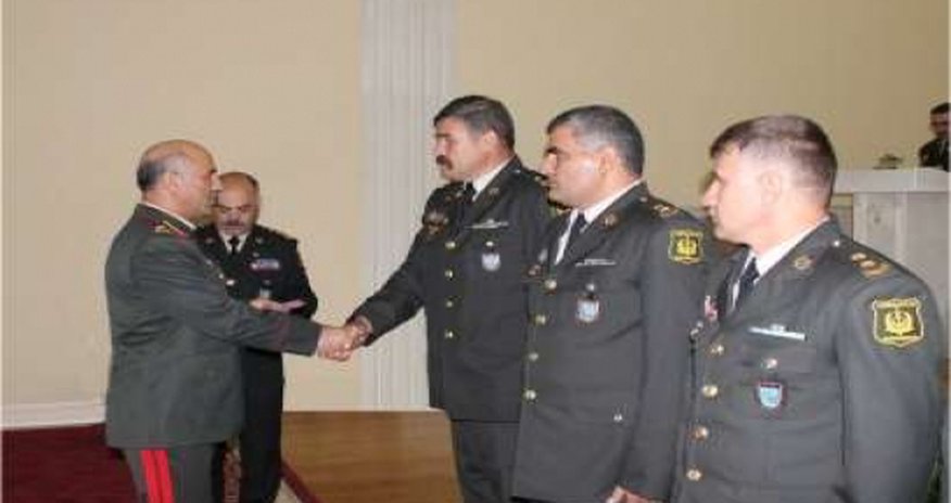 Группа военнослужащих Азербайджана награждена медалями Группа военнослужащих Азербайджана награждена медалями