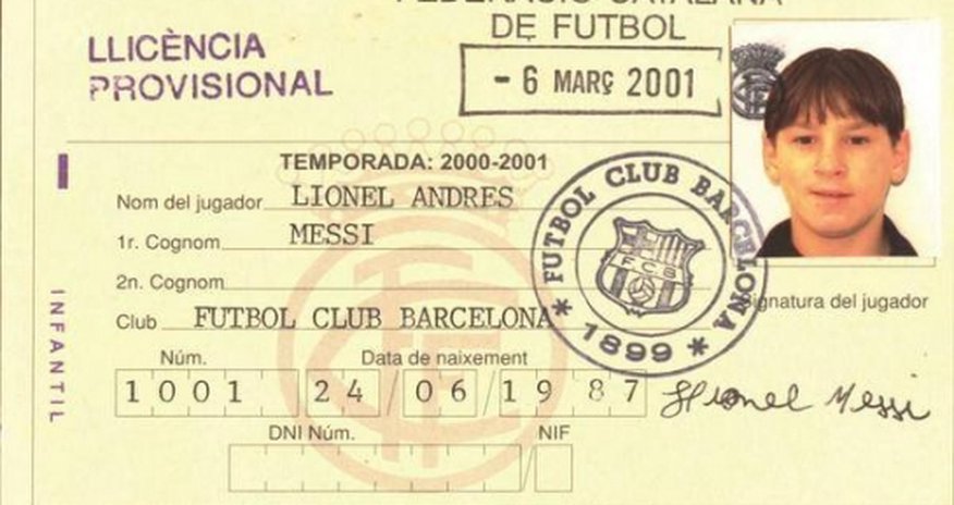 Barcelona remember Lionel Messi's arrival by tweeting passport photo Barcelona remember Lionel Messi's arrival by tweeting passport photo