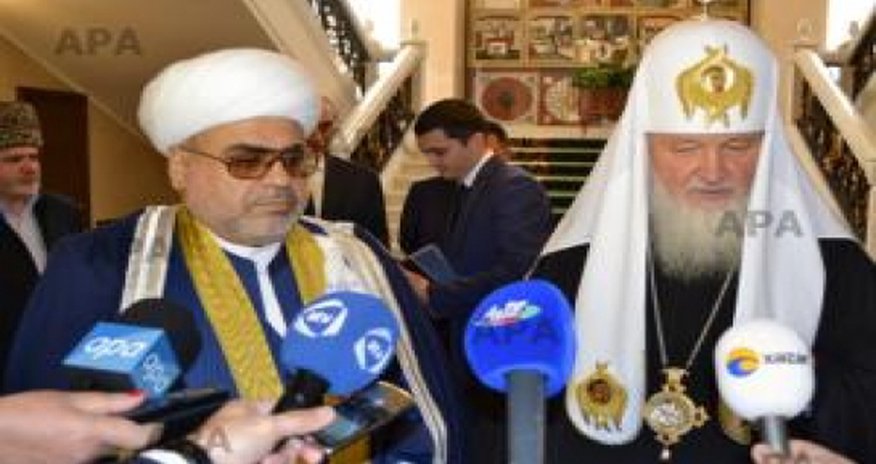 Шейх Пашазаде и Патриарх Кирилл обсудили нагорно-карабахскую проблему Шейх Пашазаде и Патриарх Кирилл обсудили нагорно-карабахскую проблему