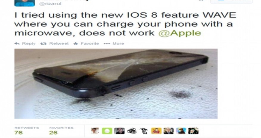 Putting your iPhone in the microwave will COOK it, not charge it - PHOTO+VIDEO Putting your iPhone in the microwave will COOK it, not charge it - PHOTO+VIDEO