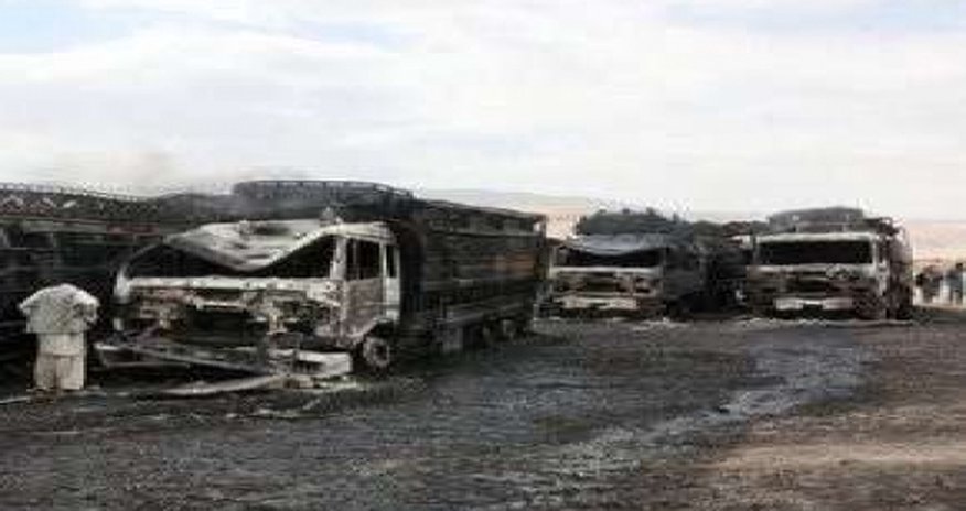 Taliban NATO konvoyunu vurdu: 1 ölü, 3 yaralı Taliban NATO konvoyunu vurdu: 1 ölü, 3 yaralı