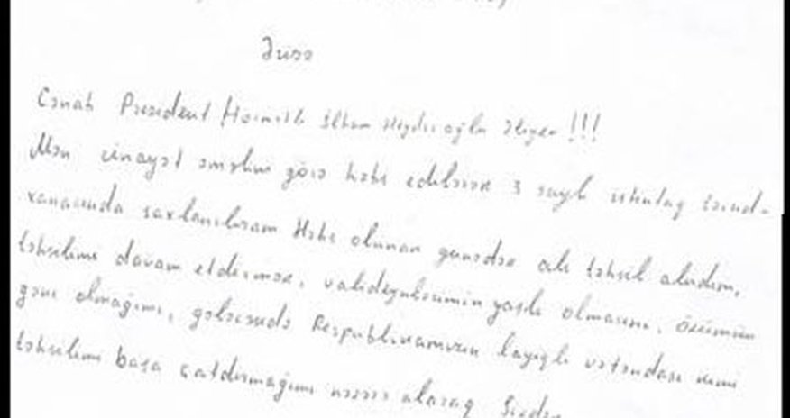 “NİDA”çı İlham Əliyevə əfv müraciəti etdi “NİDA”çı İlham Əliyevə əfv müraciəti etdi