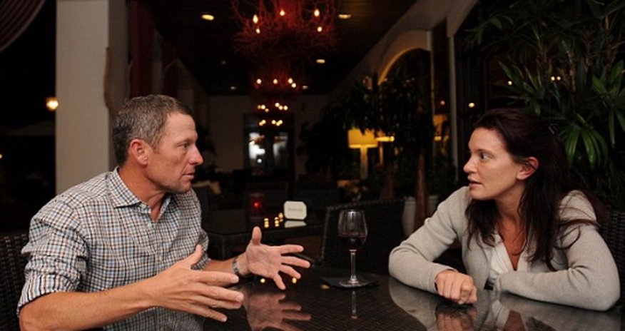 Lance Armstrong meets his accuse Emma O'Reilly Lance Armstrong meets his accuse Emma O'Reilly