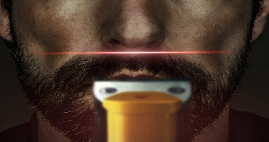 LASER-GUIDED beard trimmer LASER-GUIDED beard trimmer