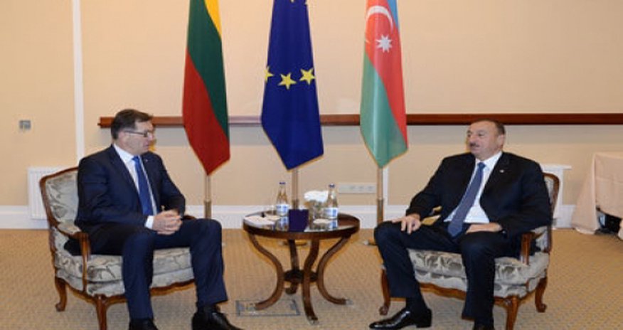 Azeri president meets Lithuanian premier Azeri president meets Lithuanian premier