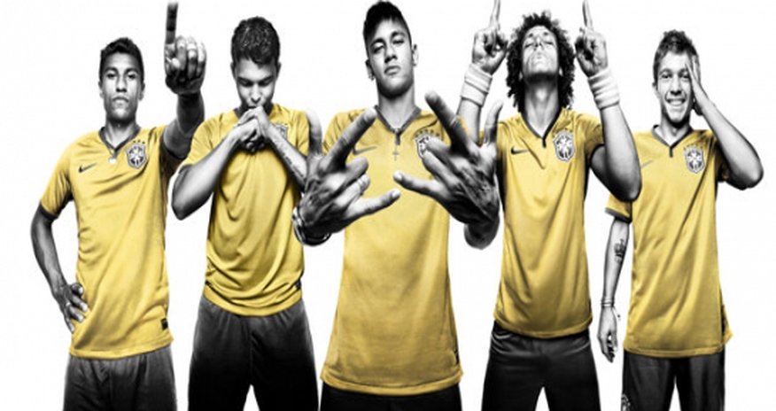 Nike kick-off shirt war with Brazil World Cup kit - PHOTO Nike kick-off shirt war with Brazil World Cup kit - PHOTO