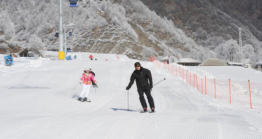 President Aliyev, First Lady Aliyeva in Qabala skiing resort - PHOTOS President Aliyev, First Lady Aliyeva in Qabala skiing resort - PHOTOS