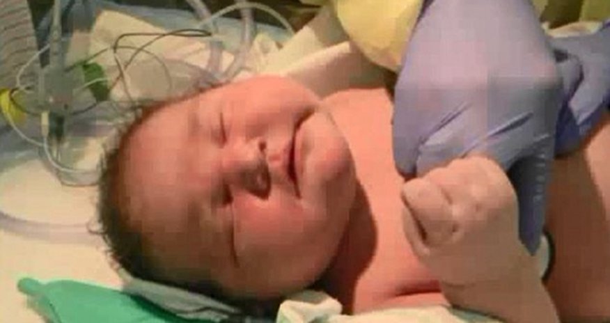 Mother who gave birth to record-breaking baby thought scales were broken Mother who gave birth to record-breaking baby thought scales were broken