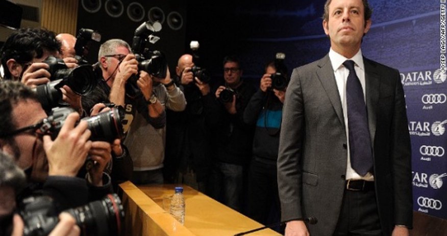 Barcelona president Sandro Rosell resigns amid Neymar row Barcelona president Sandro Rosell resigns amid Neymar row