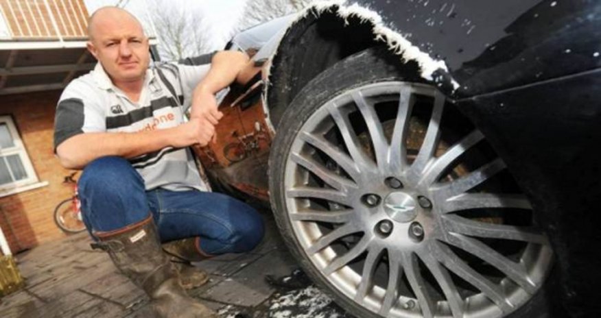 Dog bites chunks out of owner’s £80,000 Aston Martin Dog bites chunks out of owner’s £80,000 Aston Martin