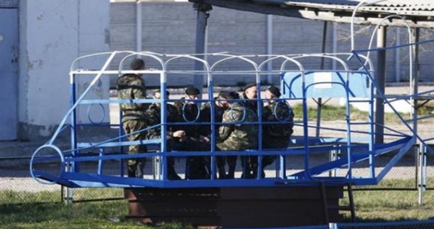 Ukrainian marines in Crimea seek honourable retreat Ukrainian marines in Crimea seek honourable retreat