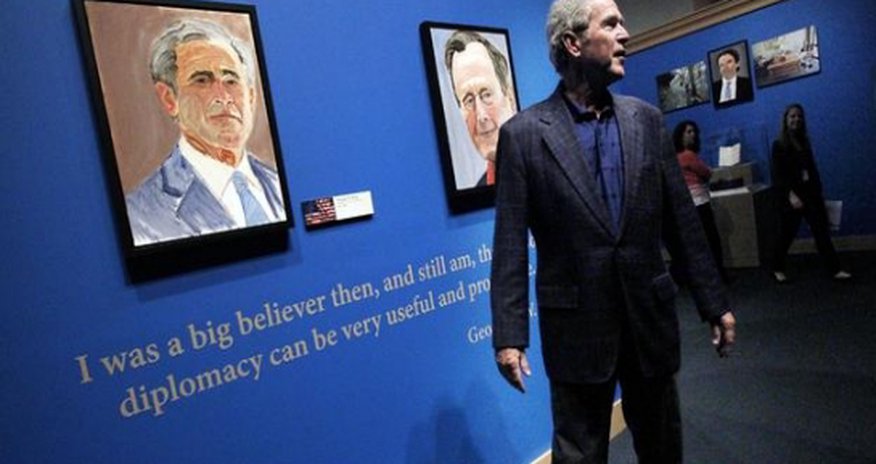 George W Bush exhibition: Five artistic politicians George W Bush exhibition: Five artistic politicians