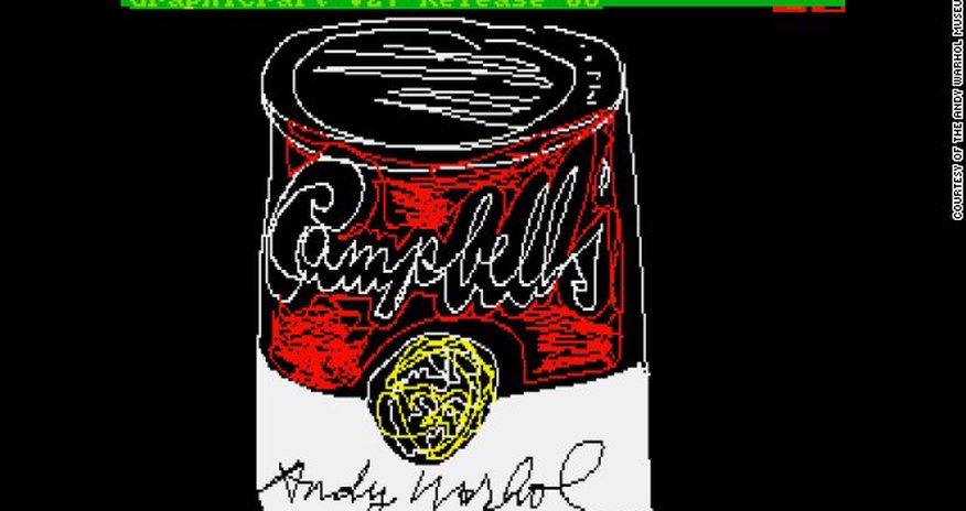 Andy Warhol's lost computer art found 30 years later - PHOTO Andy Warhol's lost computer art found 30 years later - PHOTO
