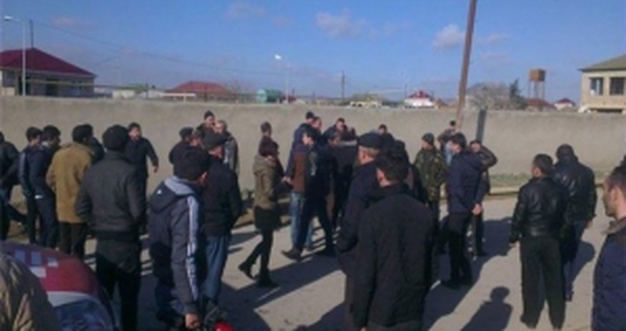 Акция протеста в поселке Говсаны Акция протеста в поселке Говсаны