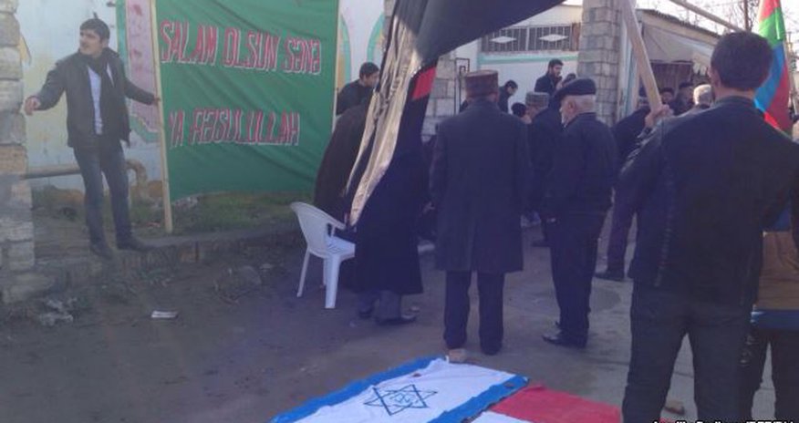 Cartoon protest held in Azerbaijan's Nardaran Cartoon protest held in Azerbaijan's Nardaran