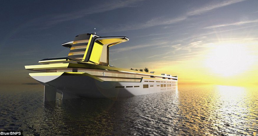 Gold superyacht the size of an OIL TANKER Gold superyacht the size of an OIL TANKER