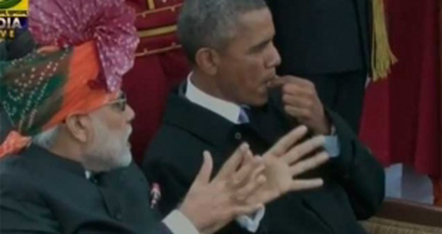 Obamanın saqqızı qalmaqal yaratdı - Video Obamanın saqqızı qalmaqal yaratdı - Video