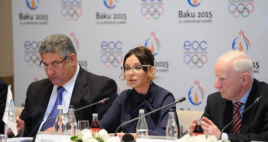 First Lady Aliyeva welcomes EOC members in Azerbaijan First Lady Aliyeva welcomes EOC members in Azerbaijan