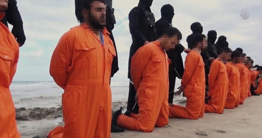 ISIS video appears to show beheadings of Egyptian Coptic Christians in Libya ISIS video appears to show beheadings of Egyptian Coptic Christians in Libya