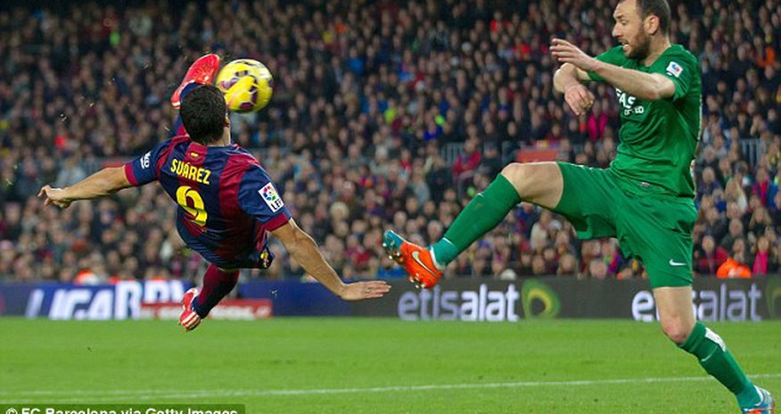 Luis Suarez's bicycle kick against Levante was no fluke Luis Suarez's bicycle kick against Levante was no fluke