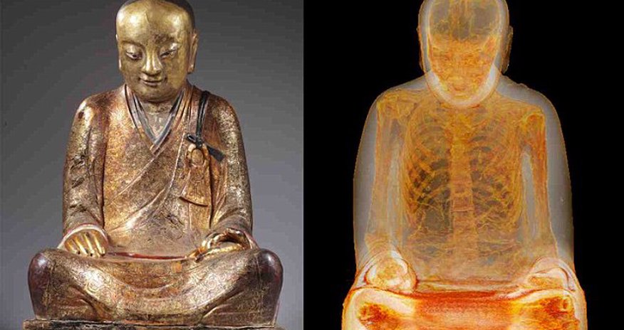Scientists shocked after CT scan of 1,000-year-old Buddha statue Scientists shocked after CT scan of 1,000-year-old Buddha statue