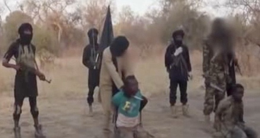 Boko Haram video shows two men being beheaded accused of spying Boko Haram video shows two men being beheaded accused of spying