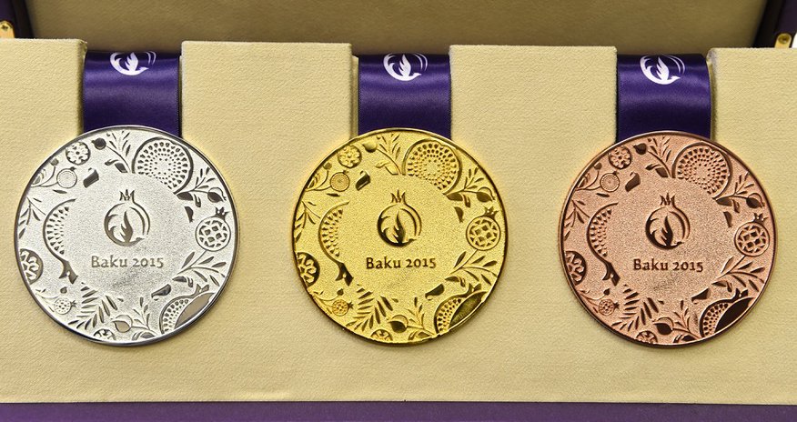 Baku 2015 marks 100 Days To Go by unveiling first European Games medal design Baku 2015 marks 100 Days To Go by unveiling first European Games medal design