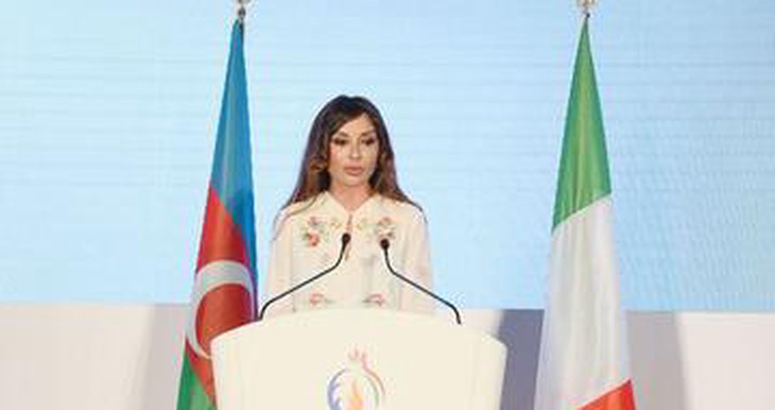 Azerbaijan's first lady attends presentation of European Games in Rome Azerbaijan's first lady attends presentation of European Games in Rome