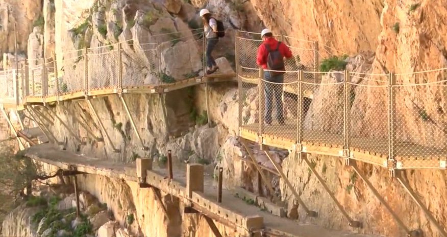 Spain to reopen perilous gorge walkway 328ft above gushing river Spain to reopen perilous gorge walkway 328ft above gushing river
