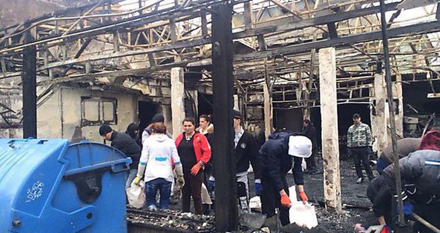 В Одессе сожгли кафе азербайджанца В Одессе сожгли кафе азербайджанца