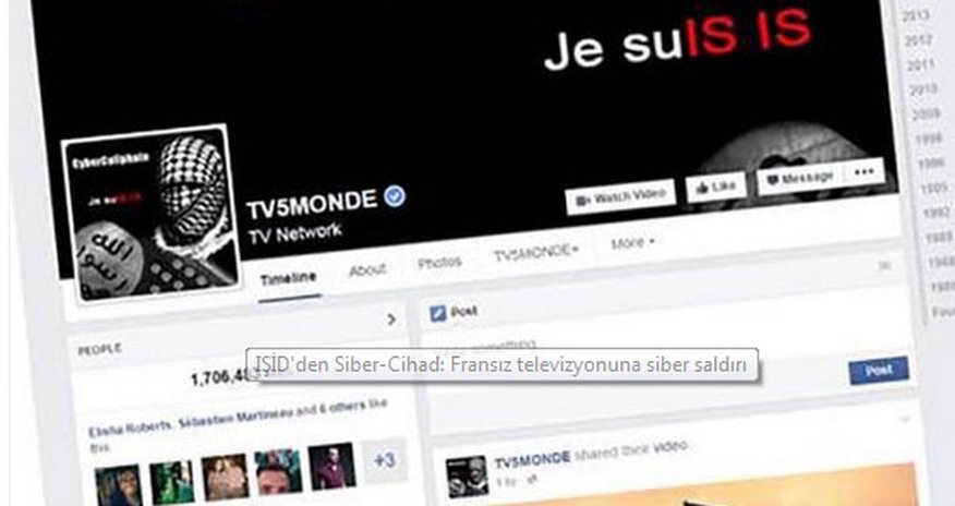 İŞİD-dən kiber-cihad: Fransız TV-si hack edildi İŞİD-dən kiber-cihad: Fransız TV-si hack edildi