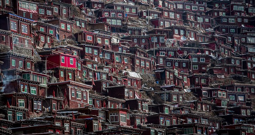 The largest Buddhist settlement in the world The largest Buddhist settlement in the world