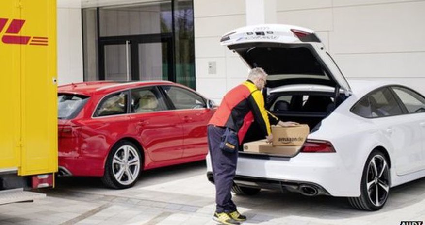 Audi and Amazon to try car-boot delivery service Audi and Amazon to try car-boot delivery service