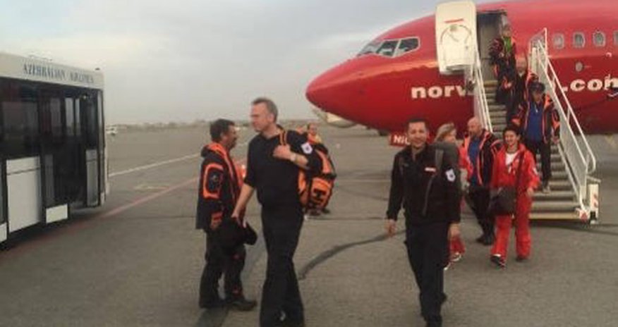 Вынужденная посадка самолета в Баку Вынужденная посадка самолета в Баку