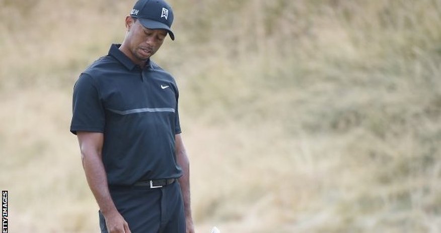 Tiger Woods hits 80, Johnson and Stenson lead Tiger Woods hits 80, Johnson and Stenson lead