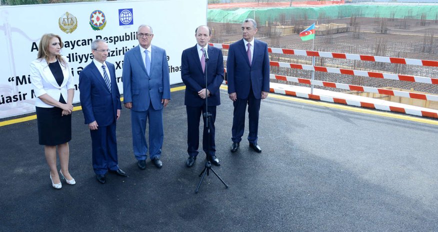 Sumqayıtda yeni müasir Məhkəmə Kompleksinin təməli qoyuldu - Fotolar Sumqayıtda yeni müasir Məhkəmə Kompleksinin təməli qoyuldu - Fotolar