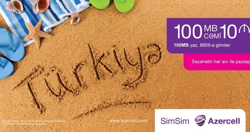 Azercell rominqdə olan SimSim abunəçiləri üçün sərfəli mobil internet təklif edir Azercell rominqdə olan SimSim abunəçiləri üçün sərfəli mobil internet təklif edir