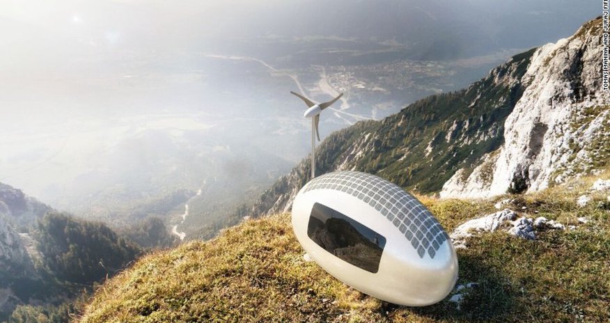 Egg-shaped home powered by sunlight Egg-shaped home powered by sunlight