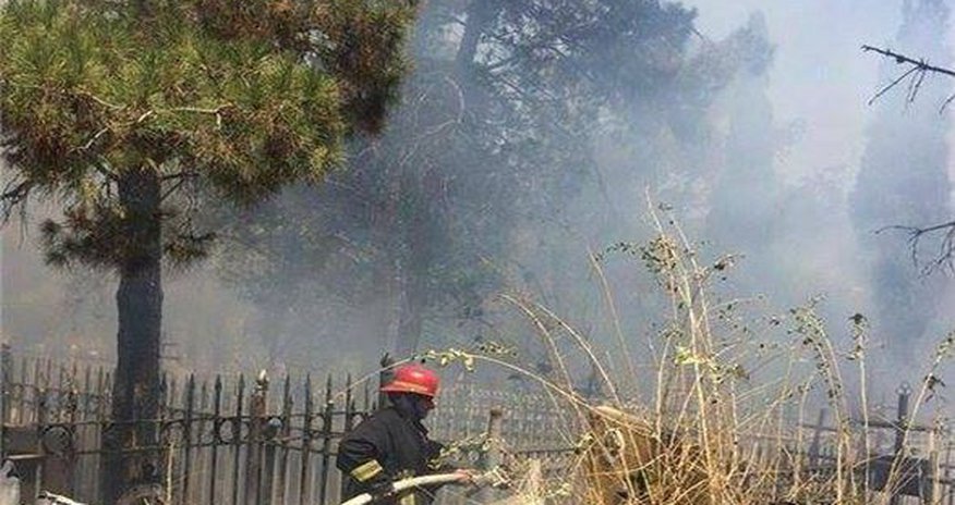 Bakıda qəbiristanlıq yanır Bakıda qəbiristanlıq yanır
